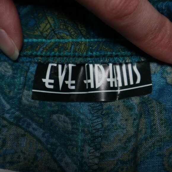 Eve Adams Midi Skirt Womens L Blue Mermaidcore Vintage Sirencore Boho Gypsy 90's - Picture 2 of 8